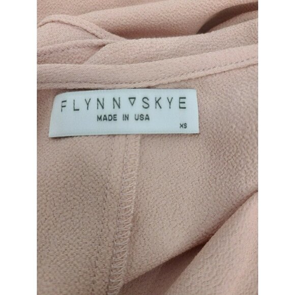New Flynn Skye Dreamy Maxi Dress Womens XS Rayon Dusty Rose Solid Pink - Picture 5 of 6